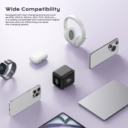 70W GaN Retractable Power Hub